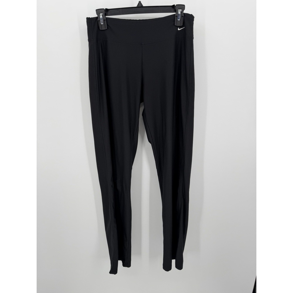 Nike Dri-FIT Leggings Women Medium Black Mid Rise Flared Athletic Training‎
